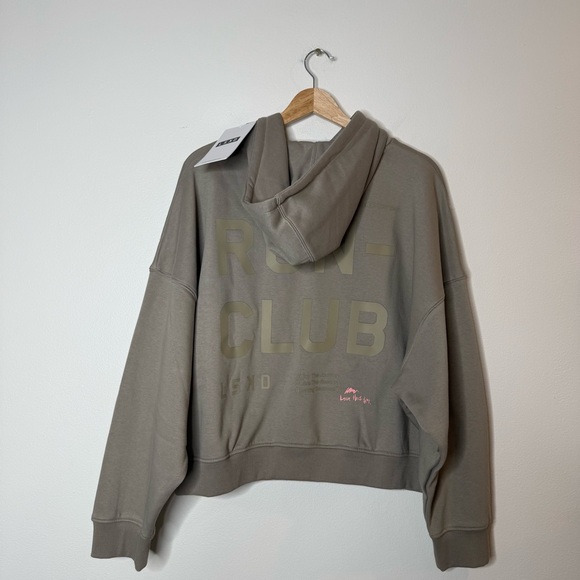 New LSKD Run Club Hoodie in soft elephant tan grey size medium - Picture 3 of 8